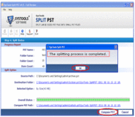 Split Outlook 2010 screenshot